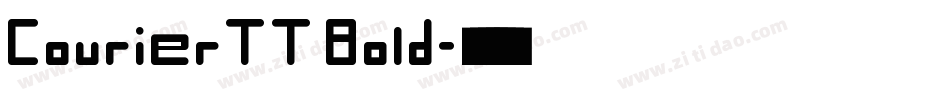 CourierTT Bold字体转换